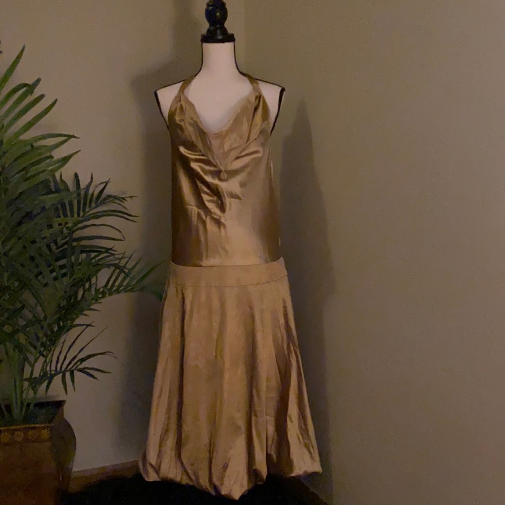 Gold dress by Newport News